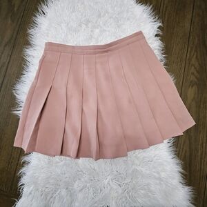 English Factory Blush Pleated Skort